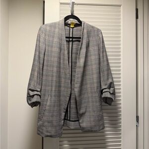 Aritzia Gray Plaid Women's Blazer